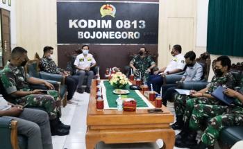Jalin Sinergitas, HIPMI Kunjungi Kodim 0813 Bojonegoro